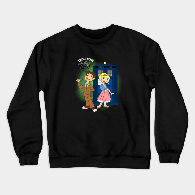 Doctor Vs the Forces of Evil Crewneck Sweatshirt by scoffin